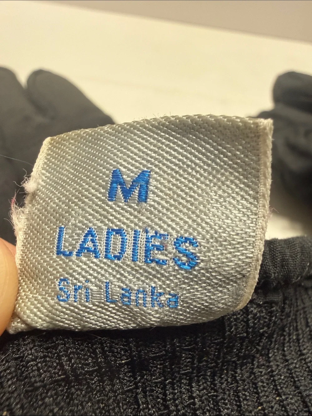 Black Insulated Winter Gloves for Women with Grip Panels